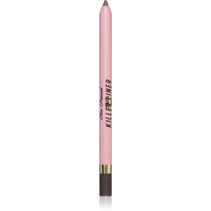 Too Faced Killer Liner 36 Hour Waterproof Gel Eyeliner Pencil Waterproef Gel Potlood voor Eyeliner voor Langdurige Effect Tint Storm 1,2 g