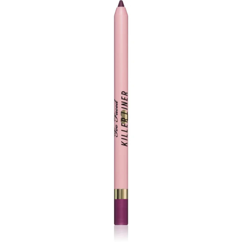 Too Faced Killer Liner 36 Hour Waterproof Gel Eyeliner Pencil Waterproef Gel Potlood voor Eyeliner voor Langdurige Effect Tint Queen 1,2 g