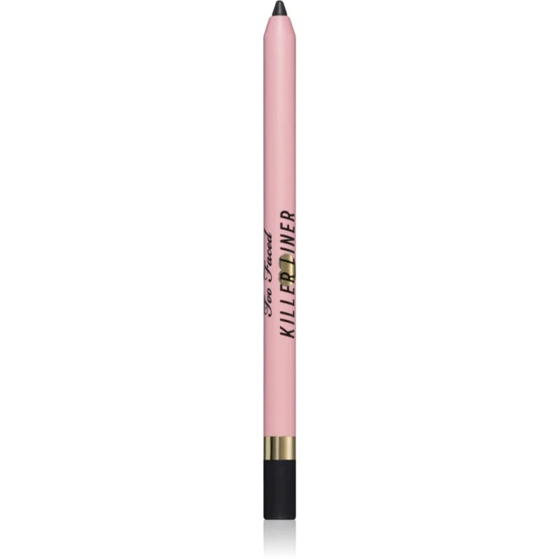 Too Faced Killer Liner 36 Hour Waterproof Gel Eyeliner Pencil Waterproef Gel Potlood voor Eyeliner voor Langdurige Effect Tint Black 1,2 g