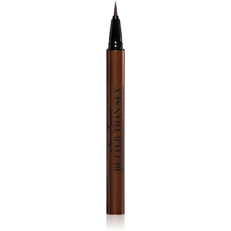 Too Faced Better Than Sex Easy Glide Waterproof Liquid Eyeliner Langaanhoudende Eyeliner Tint Chocolate 6 ml