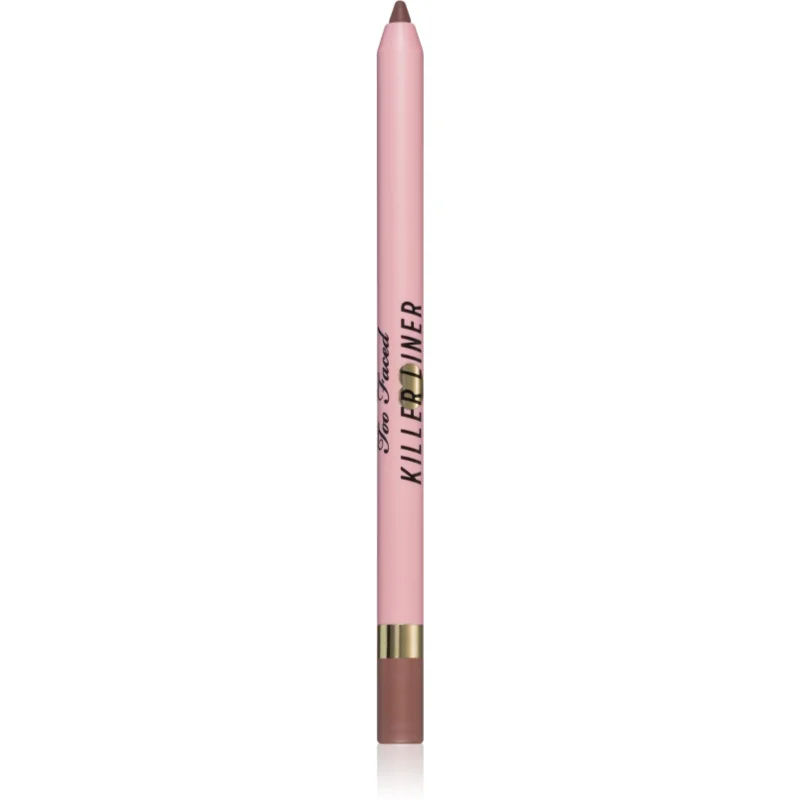 Too Faced Killer Liner 36 Hour Waterproof Gel Eyeliner Pencil Waterproef Gel Potlood voor Eyeliner voor Langdurige Effect Tint Taupe 1,2 g