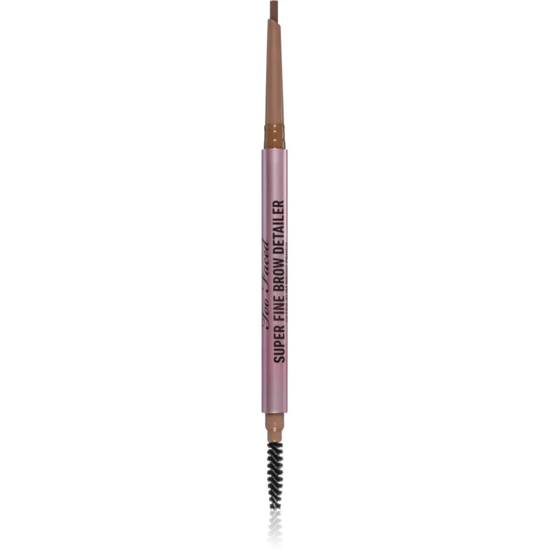 Too Faced Super Fine Brow Detailer Eyebrow Pencil Langaanhoudende Wenbrauw Potlood Tint Soft Brown 0,08 g