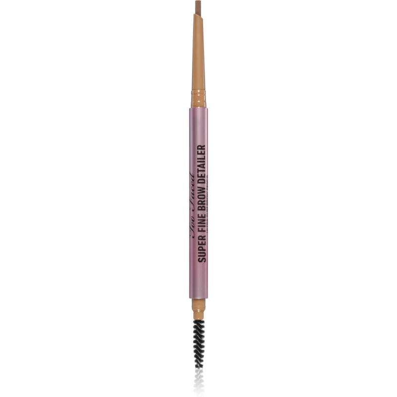 Too Faced Super Fine Brow Detailer Eyebrow Pencil Langaanhoudende Wenbrauw Potlood Tint Natural Blonde 0,08 g