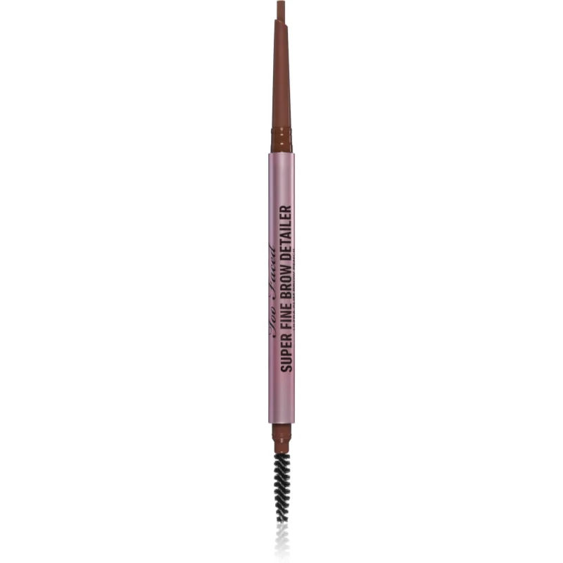 Too Faced Super Fine Brow Detailer Eyebrow Pencil Langaanhoudende Wenbrauw Potlood Tint Auburn 0,08 g