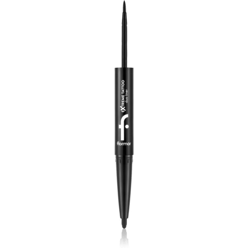 flormar Extreme Tattoo Duo Liner eyeliner 2 in 1 Tint 001 Black 2.66 g