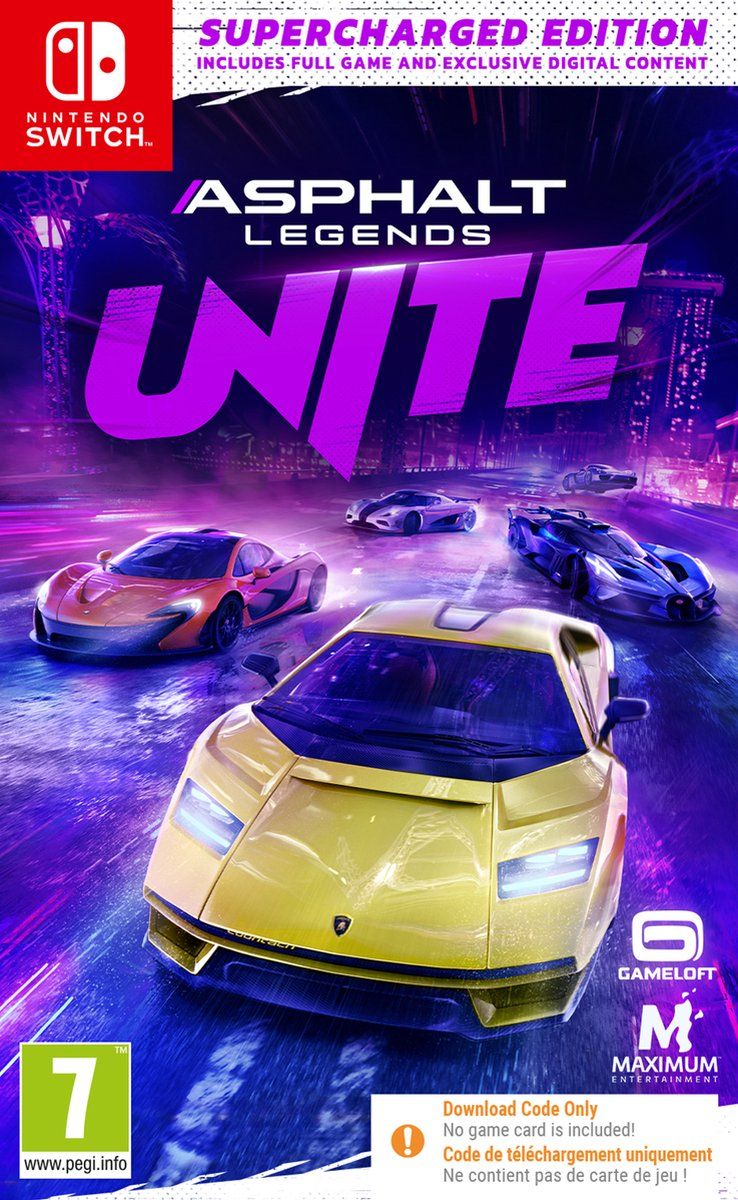 Asphalt Legends UNITE Supercharged Edition (code in a box) Nintendo Switch