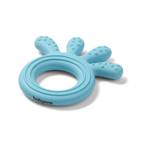 Bijtring Babyono Octopus Blauw