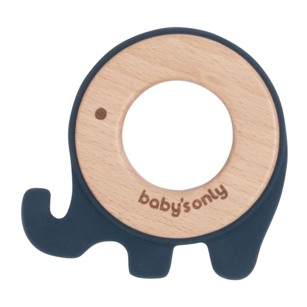 Baby's Only Olifant Bijtring Vintage Blue