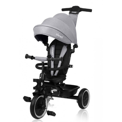 Lionelo Berry Driewieler 2in1 - tot 25kg - 360° draaibare stoel - Wandelwagen & fiets in één - PU wielen - Vrijloopwiel - Verstelbare duwstang - Zon- & regenkap - Groeit met het kind mee - Zonder gereedschap te monteren