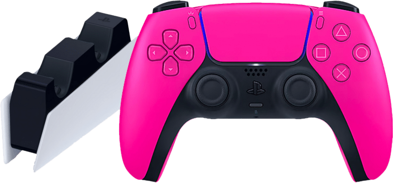 Sony PlayStation 5 DualSense draadloze controller Nova Pink + oplaadstation