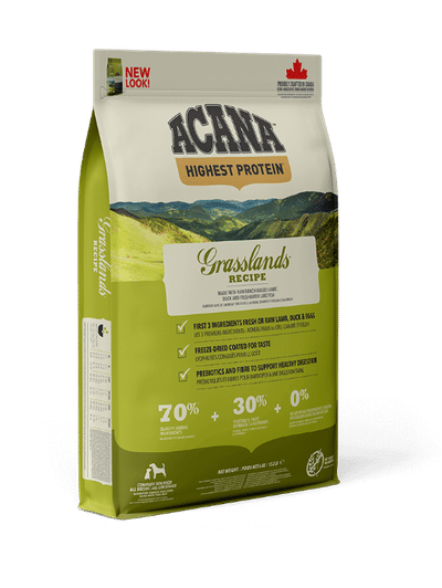 Acana Highest Protein Grasslands hond 11,4kg - hondenbrokken