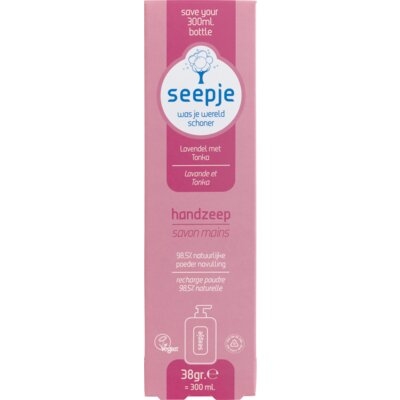 Seepje Handzeep lavendel met tonka navulling Handverzorging 38 g