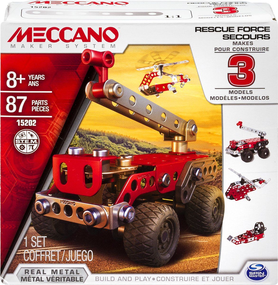 Meccano - Rescue Squad - 3 Modellen - S.T.E.A.M.-bouwpakket