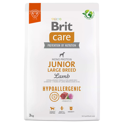 2x3kg Brit Care Dog Hypoallergenic Junior Large Breed Lam & Rijst Droog hondenvoer - hondenbrokken