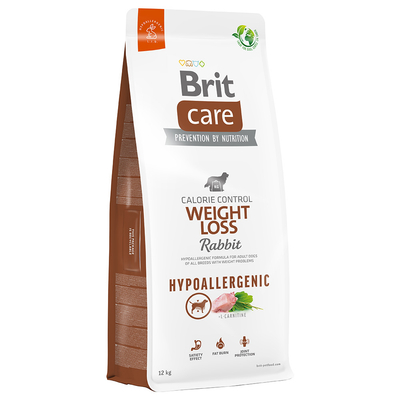 2x12kg Brit Care Dog Hypoallergenic Weight Loss Rabbit Dog Food Dry - hondenbrokken