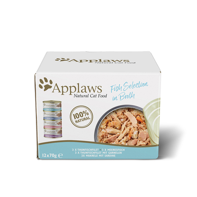 24x70g Vis Selectie Applaws Kattenvoer Nat - natvoer katten