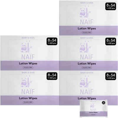 Naif Plasticvrije Lotion billendoekjes - 2160 stuks