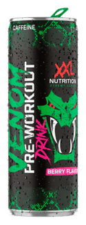 xxl nutrition venom pre workout drink blik - 1 scoop