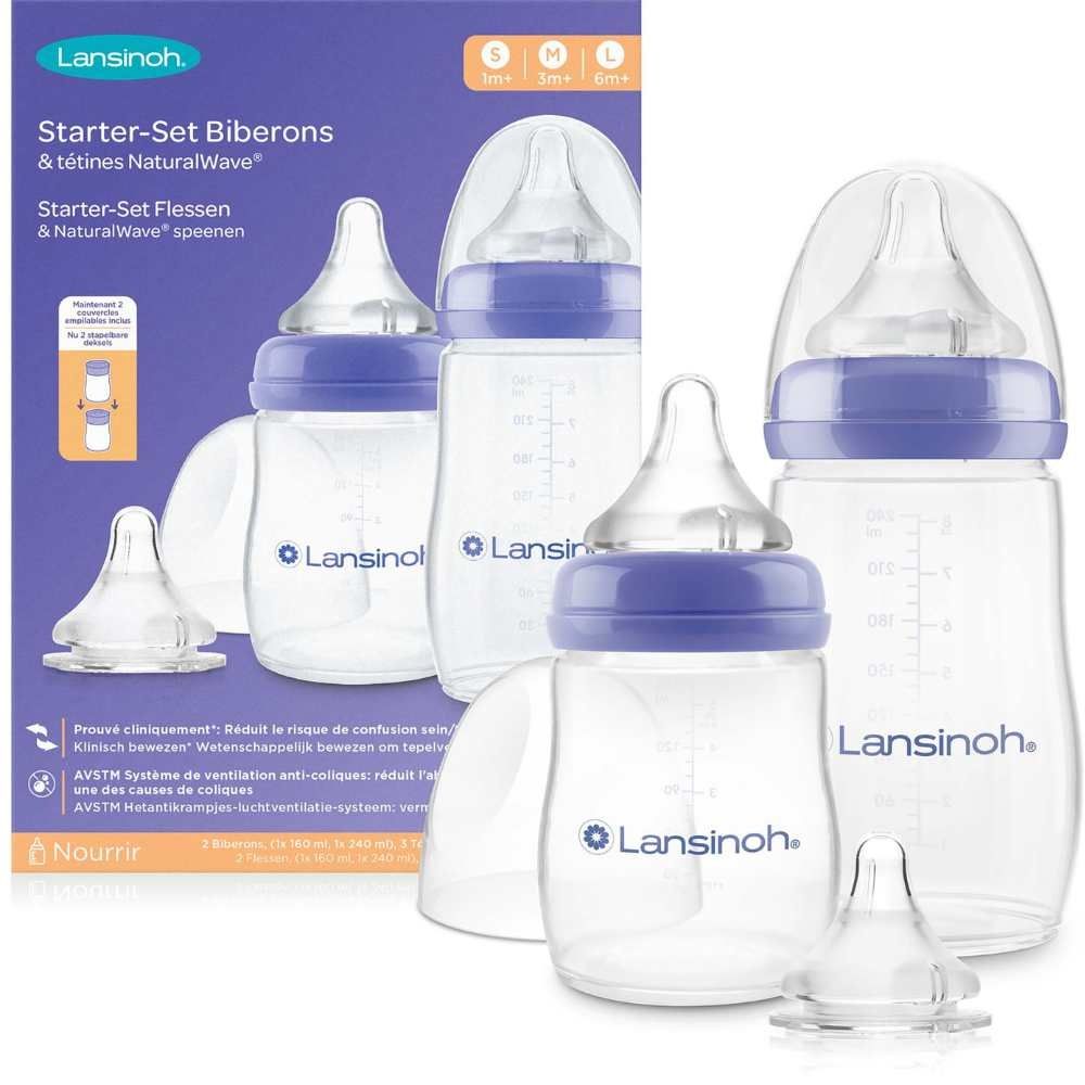 Lansinoh Babyflessen Starterset Natural Wave