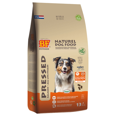 Biofood Geperste Hondenbrokken - Zalm - Graanvrij - 13.5 kg hondenbrokken