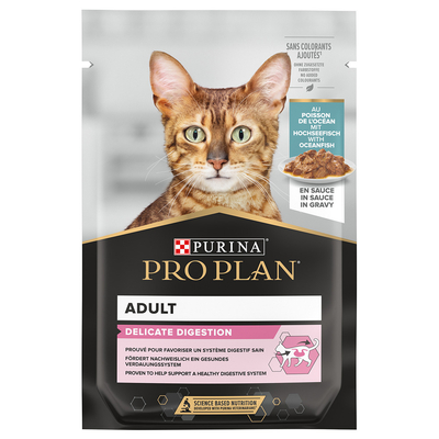 Purina Pro Plan Delicate Digestion Kattenvoer - Delicate Oceaanvis (6 x 85 g) - natvoer katten