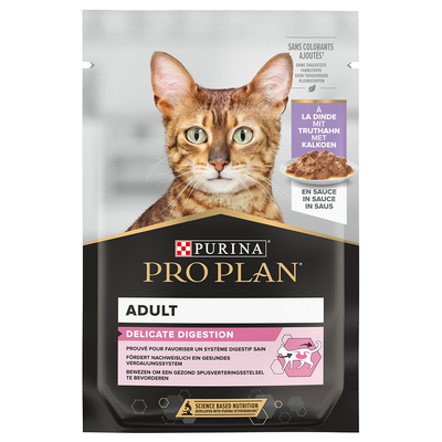 Purina Pro Plan Delicate Digestion Kattenvoer - Delicate Kalkoen (6 x 85 g) - natvoer katten