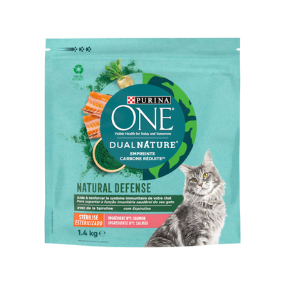 1.4kg Dual Nature Sterilized Zalm met Spirulina Purina One Kattenvoer - kattenbrokken