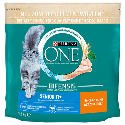 2x 1.4kg Purina ONE Senior 11+ droogvoer voor katten - kattenbrokken