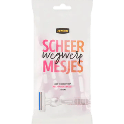 Jumbo wegwerpmesjes - 5 stuks