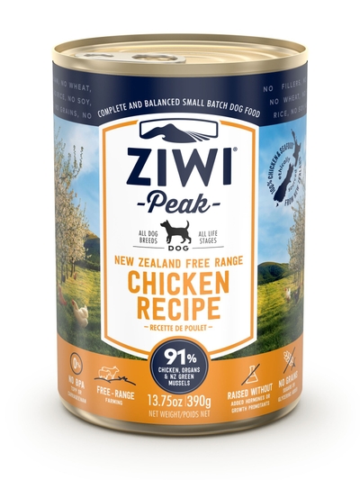 Ziwi Peak natvoeding voor de hond Kip 390 gr. - natvoer honden