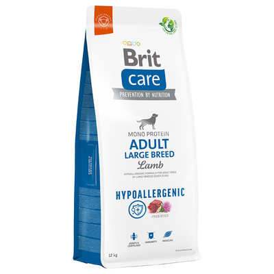 Brit Care Hypoallergenic Adult Large Breed Lam & Rijst 12kg - hondenbrokken