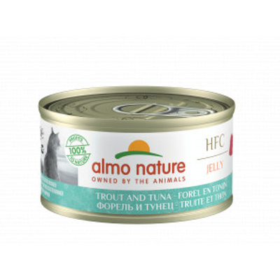 Almo Nature HFC Jelly forel en tonijn natvoer kat (70 g) 12 x 70 g- natvoer katten