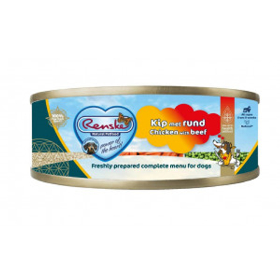 Renske kip met rund 48 x 95 gr - natvoer honden