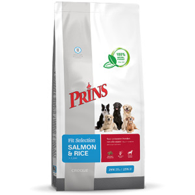 Prins Fit Selection met zalm en rijst hondenvoer 2 x 15 kg - hondenbrokken