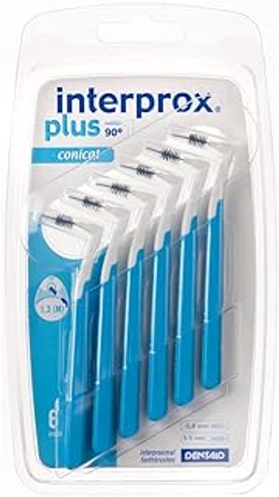 Interprox Plus Ragers Conical, Blauw, 6 Stuk