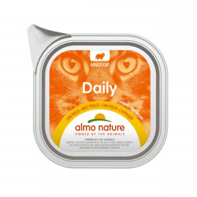 Almo Nature Daily met kip natvoer kat (100 g) 64 x 100 g- natvoer katten