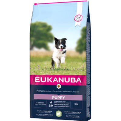Eukanuba Puppy Small Medium met lam & rijst hondenvoer 2 x 12 kg - hondenbrokken