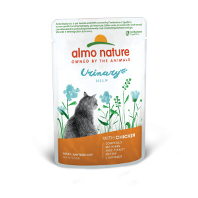 Almo Nature Urinary Help met kip natvoer kat (70 g) 60 x 70 g- natvoer katten