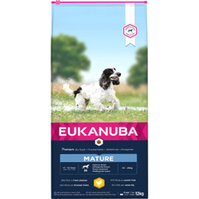Eukanuba Mature Medium Breed kip hondenvoer 3 x 3 kg - hondenbrokken