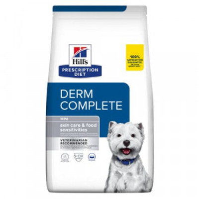 Hill's Prescription Diet Derm Complete Mini Skin Care & Food Sensitivities hondenvoer 2 x 1 kg - hondenbrokken