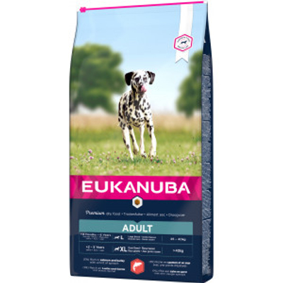 Eukanuba Adult Large met zalm & gerst hondenvoer 2 x 12 kg - hondenbrokken