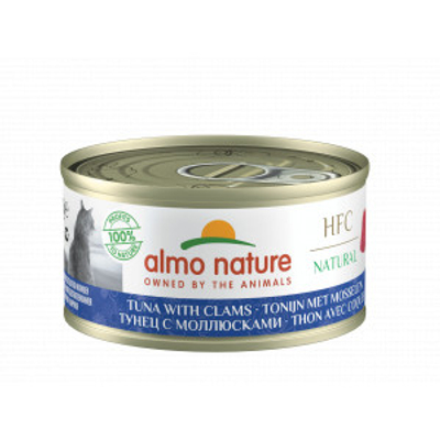 Almo Nature HFC Natural tonijn met mosselen natvoer kat (70 g) 12 x 70 g- natvoer katten
