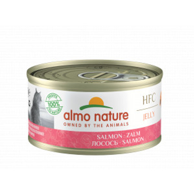 Almo Nature HFC Jelly zalm natvoer kat (70 g) 18 x 70 g- natvoer katten