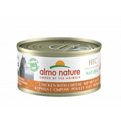 Almo Nature HFC Natural kip met kaas natvoer kat (70 g) 18 x 70 g- natvoer katten