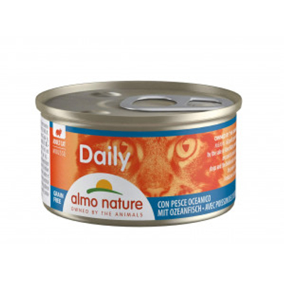 Almo Nature Daily Mousse met oceaanvis 48 x 85 g - natvoer katten