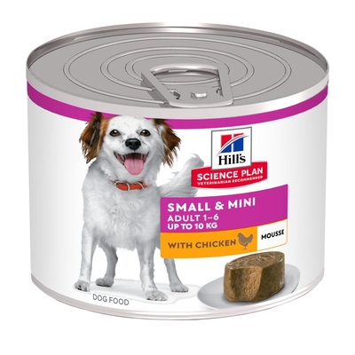 24 x 200 g Hill's Science Plan Adult Small & Mini Mousse kip hondenvoer nat - natvoer honden
