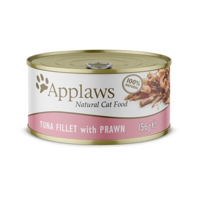 Applaws natvoeding Tonijnfilet en garnaal 156 gr. - natvoer katten