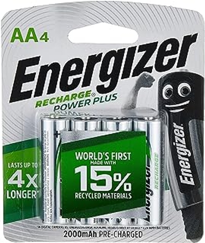 Energizer Nimh Aa 1,2 V Power Plus 2000 mAh oplaadbare stillo-batterijen 4 stuks