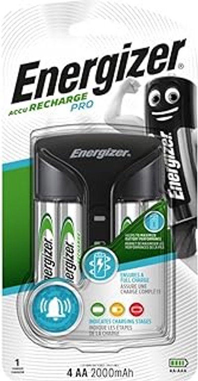 Energizer Batterijen + batterijlader voor Aa, Aaa, Nimh 4X Aa Hr6 2000mAh 4 stuks