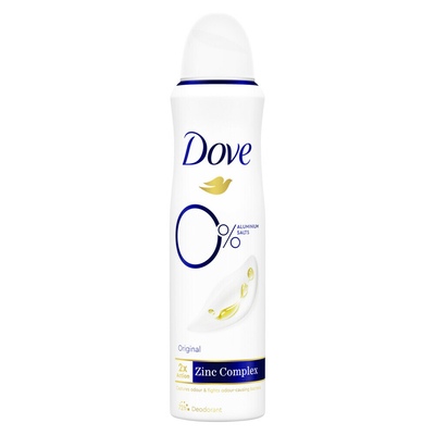 Dove Deodorant Spray 0% Original 150 ml
